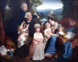 Copley and his family