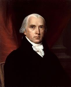 portrait of James Madison, Father of the U.S. Constitution