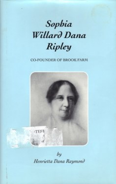 book about Sophia Ripley at Brook Farm