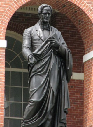 bronze statue of educator Horace Mann