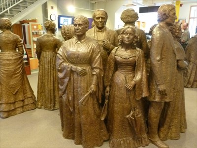 statue of Jane Hunt, and other organizers of the Seneca Falls Convention