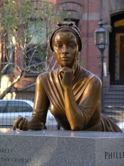 statue of Phillis Wheatley, first black woman to publish a book