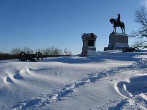 General Winfield Scott Hancock equestrian statue at Gettysburg, Pennsylvania