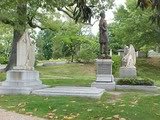 photograph of the graves of Jefferson and Varina Davis and their daughter Winnie