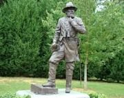 life size monument of Confederate General Longstreet