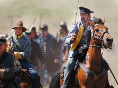 Evening Sun Photo by Brett Berwager A confederate Cavalry soldier