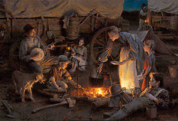 Oregon Trail Family, 1848 By Morgan Weistling