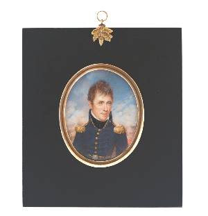 oval miniature portrait of Andrew Jackson by Anna Claypoole Peale