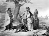 Daniel Boone rescuing his daughter