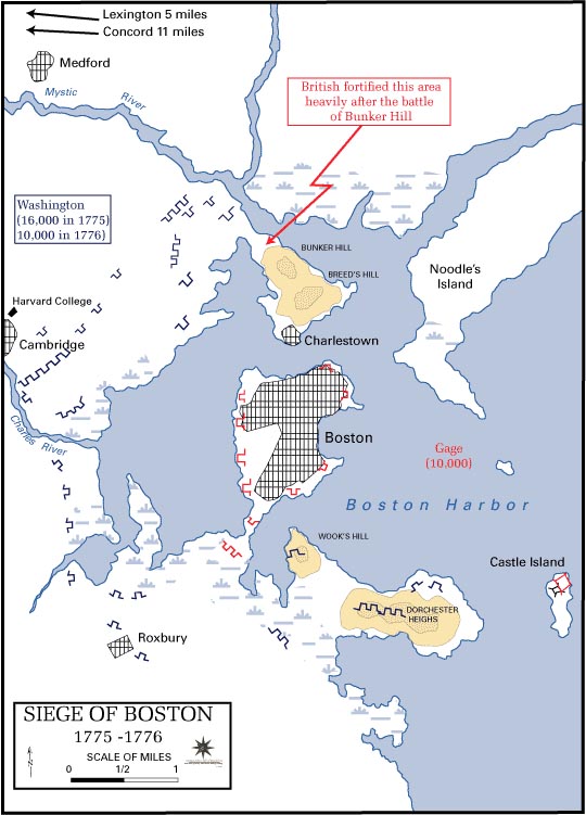 Boston Harbor plan map