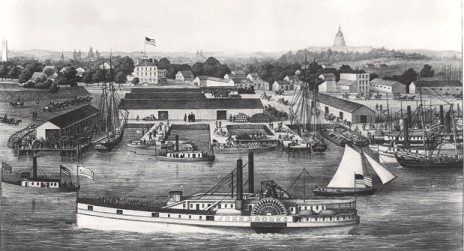 Washington wharf where slaves escaped on ships